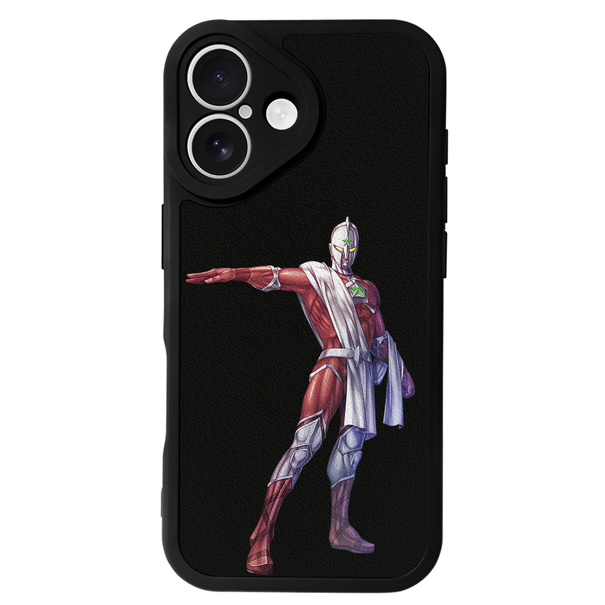 （画像用） ウルトラマン Ultraman 【iPhone 16シリーズ対応】シリコンスマホケース（レザー調） 材質：シリコン